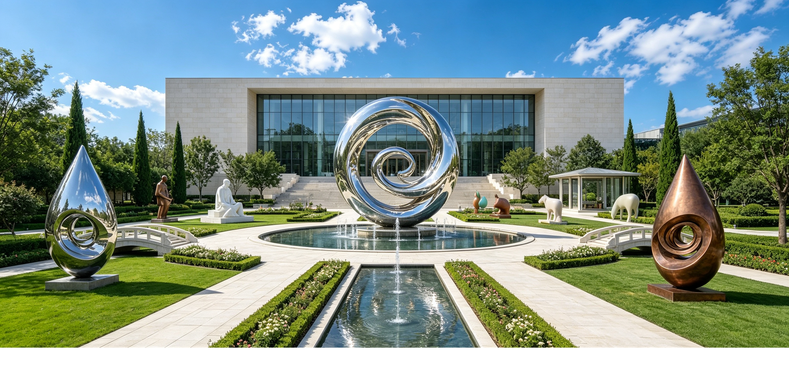 Arrival sculpture for a resort